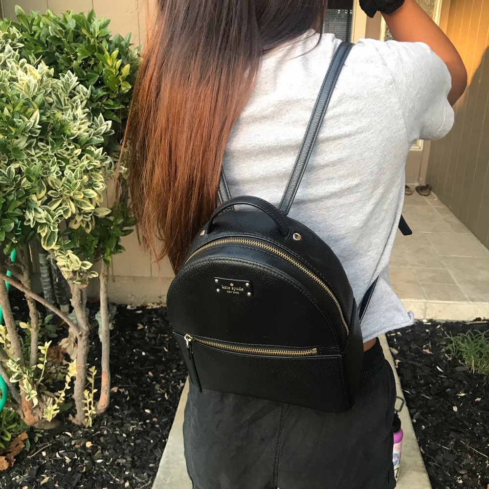 KATE SPADE black backpacks/purse